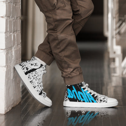 Men’s high top canvas shoes