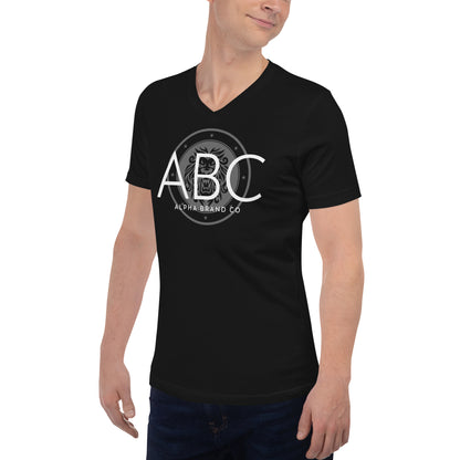 Alpha Clean Look Unisex Short Sleeve V-Neck T-Shirt