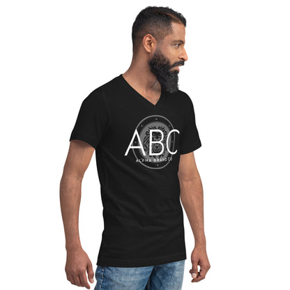 Alpha Clean Look Unisex Short Sleeve V-Neck T-Shirt