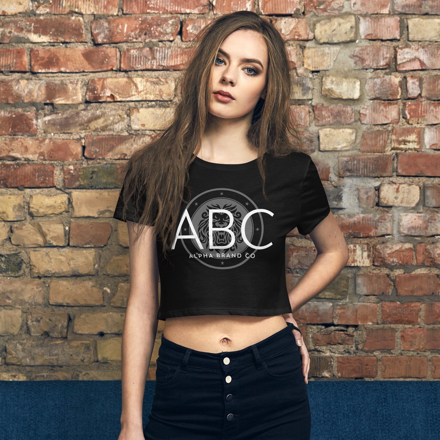 Alpha Brand Clean Logo Women’s Crop Tee