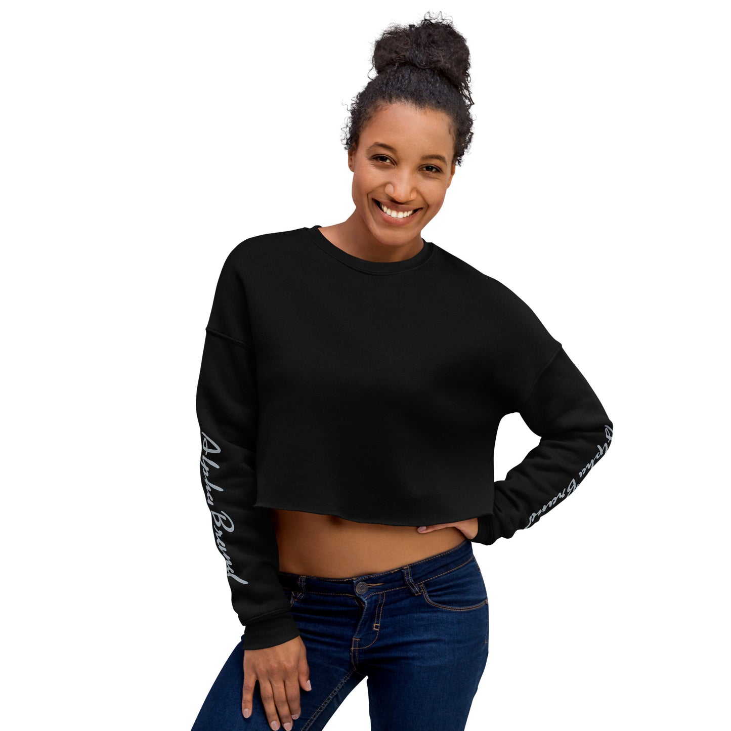 Alpha Simple Crop Sweatshirt