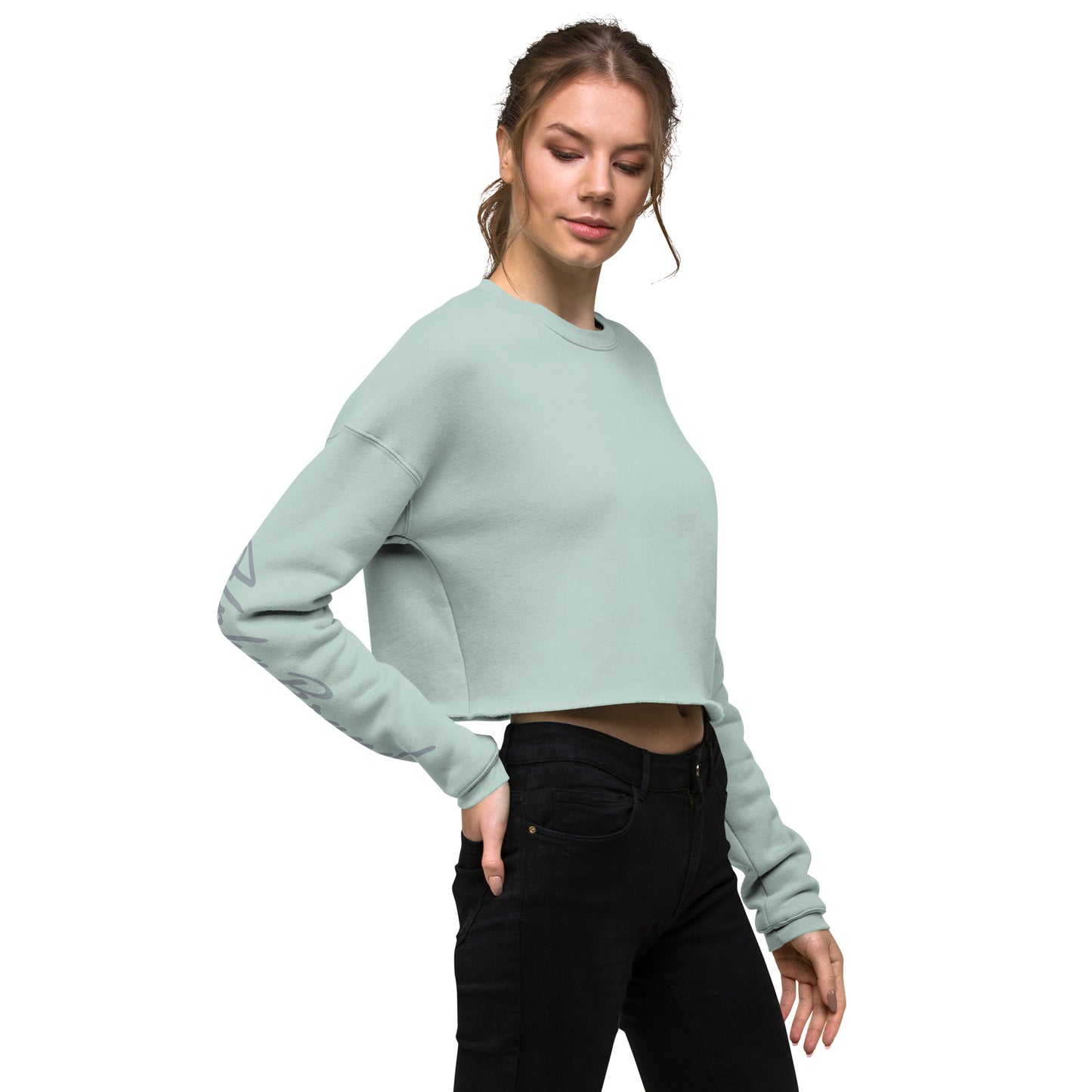 Alpha Simple Crop Sweatshirt