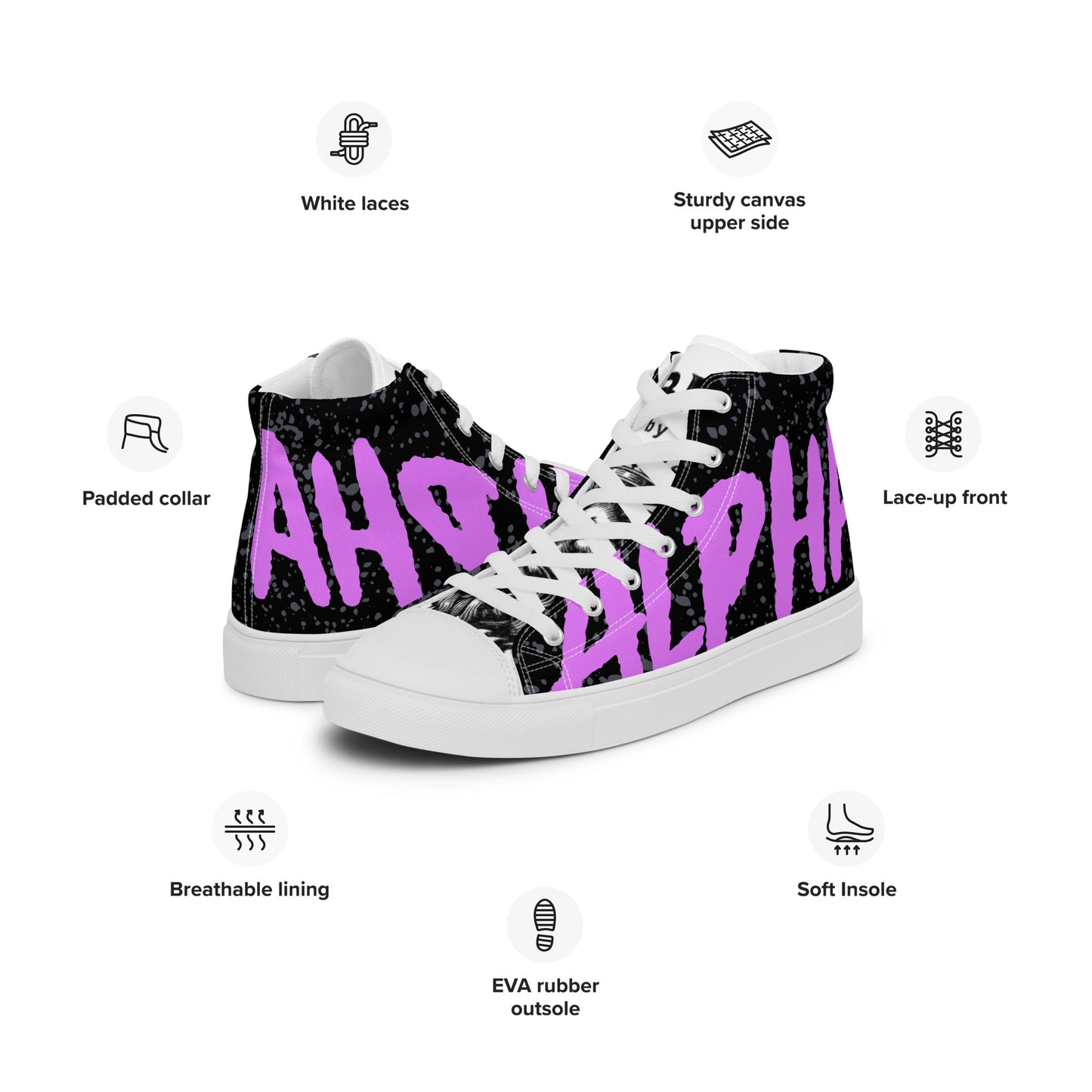 Alpha Urban Women’s high top canvas shoes